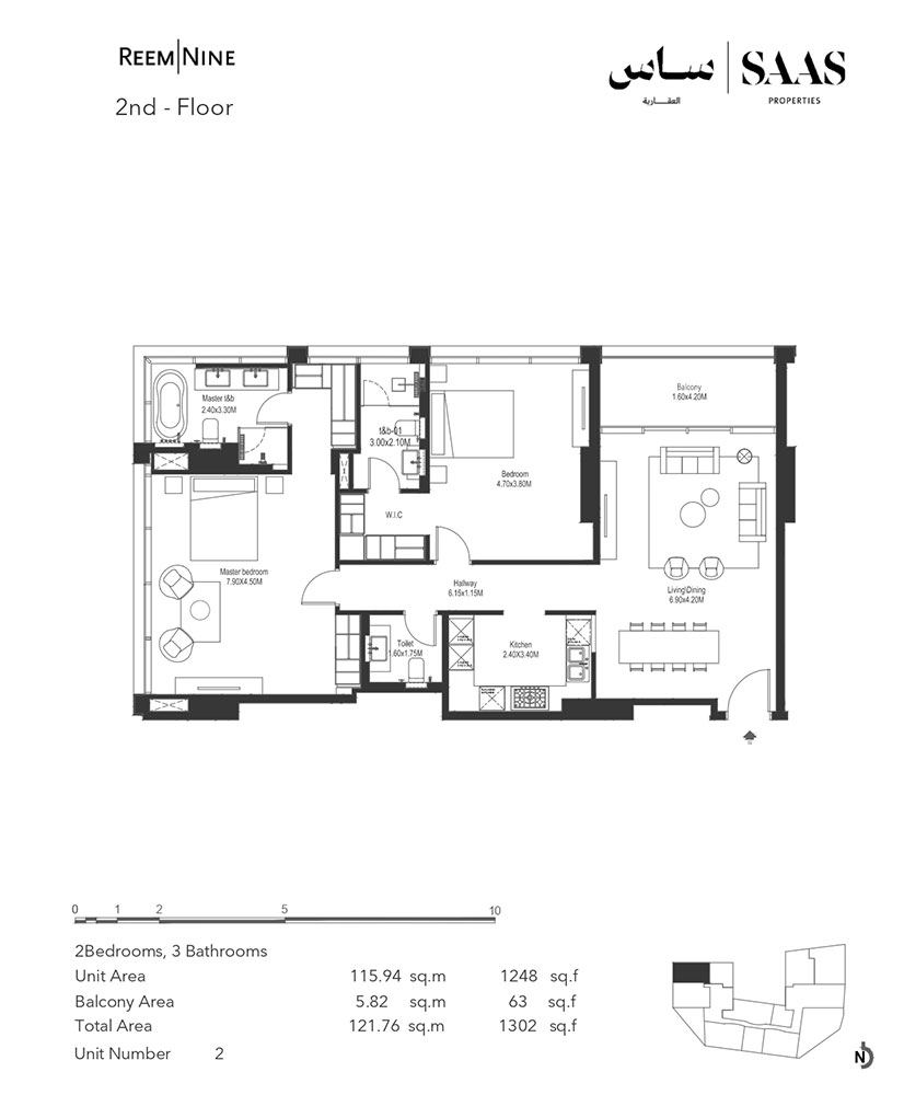 2 Bedrooms